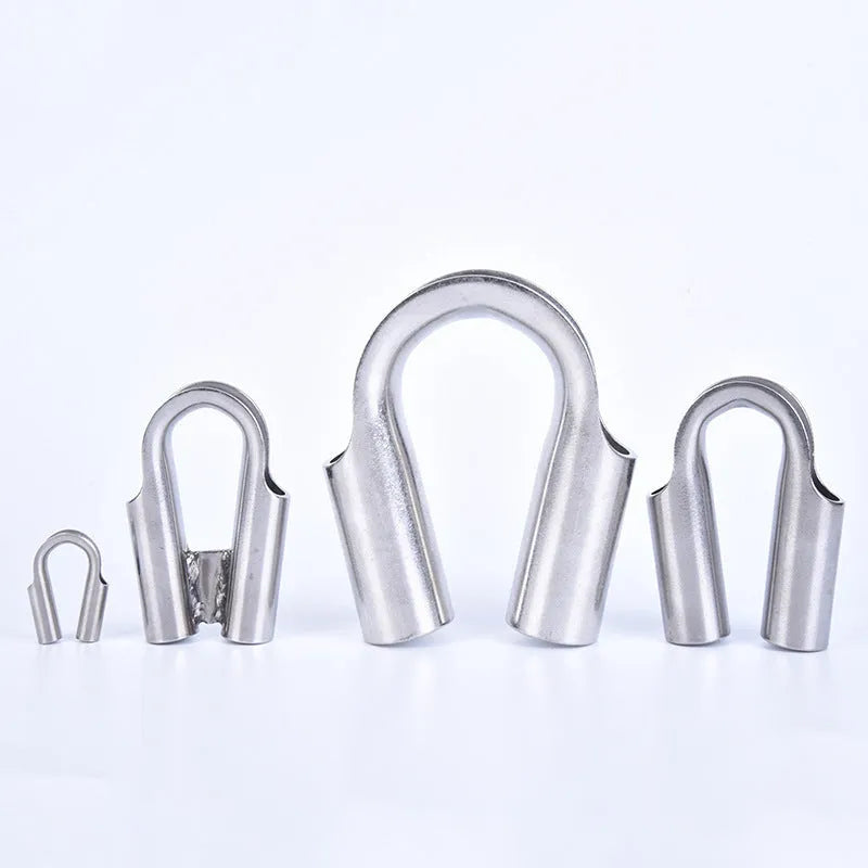 Stainless steel tubular chicken heart round sleeve ring available in M4 to M35 tube sizes