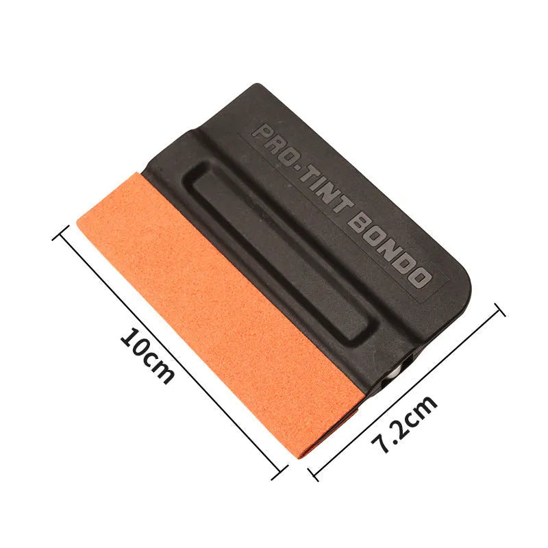 ABS plastic film scraper tool for vehicle wrap and tint removal with four scraping head format options