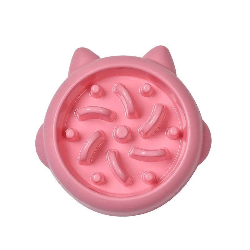 Bone shaped slow feeder dog bowl in green colour with raised internal obstacles