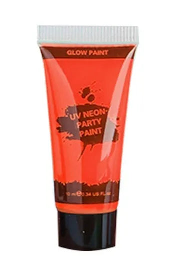 25ml tube of neon green face and body paint with safe non-toxic label