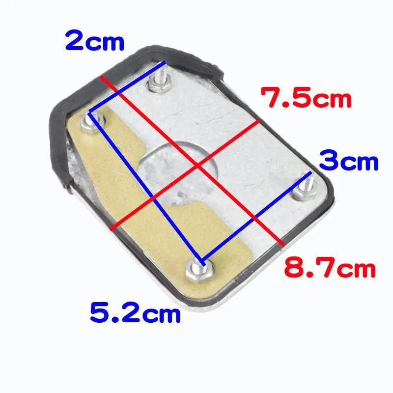 Metal motorcycle brake pedal skid plate footplate accessory