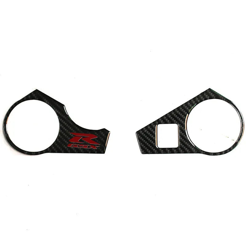 Black carbon fibre style adhesive sticker for SUZUKI GSXR1000 L1 motorcycle upper plate.