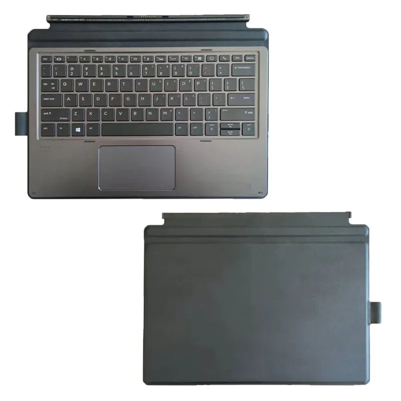 Elite X2 1012 G1 and Pro X2 612 G2 wireless PS/2 keyboard for tablets on a desk.