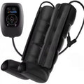 Air wave compression leg arm waist massager set with remote control and adjustable cuffs