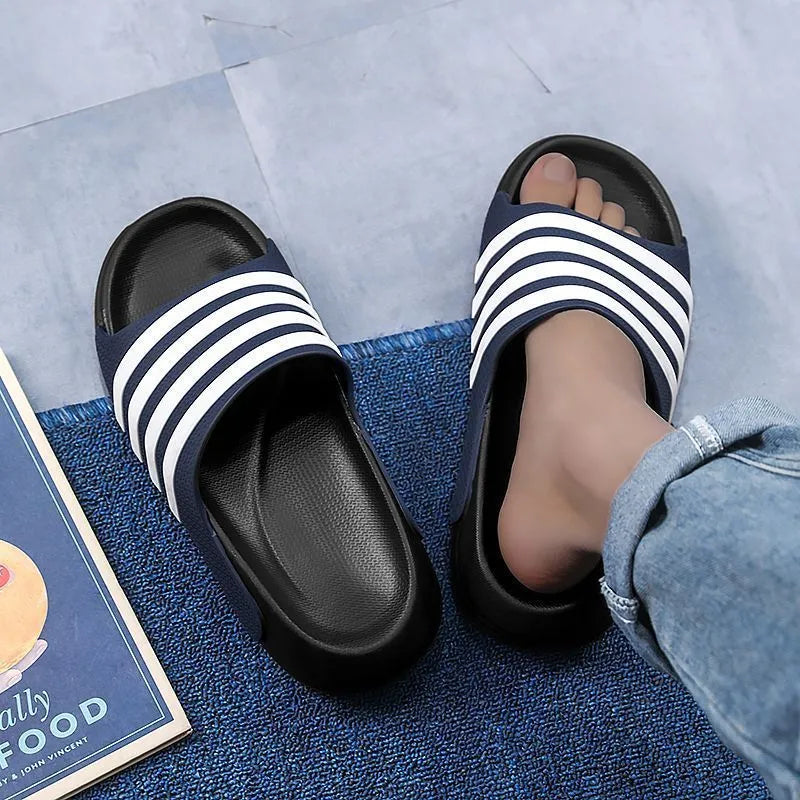Unisex casual outdoor slippers with EVA sole and PVC upper in multiple colour options