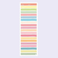 Plastic student notepad with colourful cartoon cover showing A5 sticky note sheets