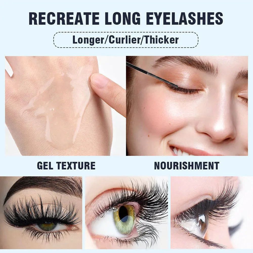 White eyelash growth liquid serum in packaging with LZY3911 and LZY4000 specifications