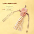 Wooden cat teeth grinding rod with natural fibre wrapping and 2.2cm diameter measurement