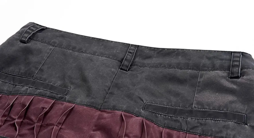 Boys wide-leg summer trousers in refined Korean style solid colours black and grey