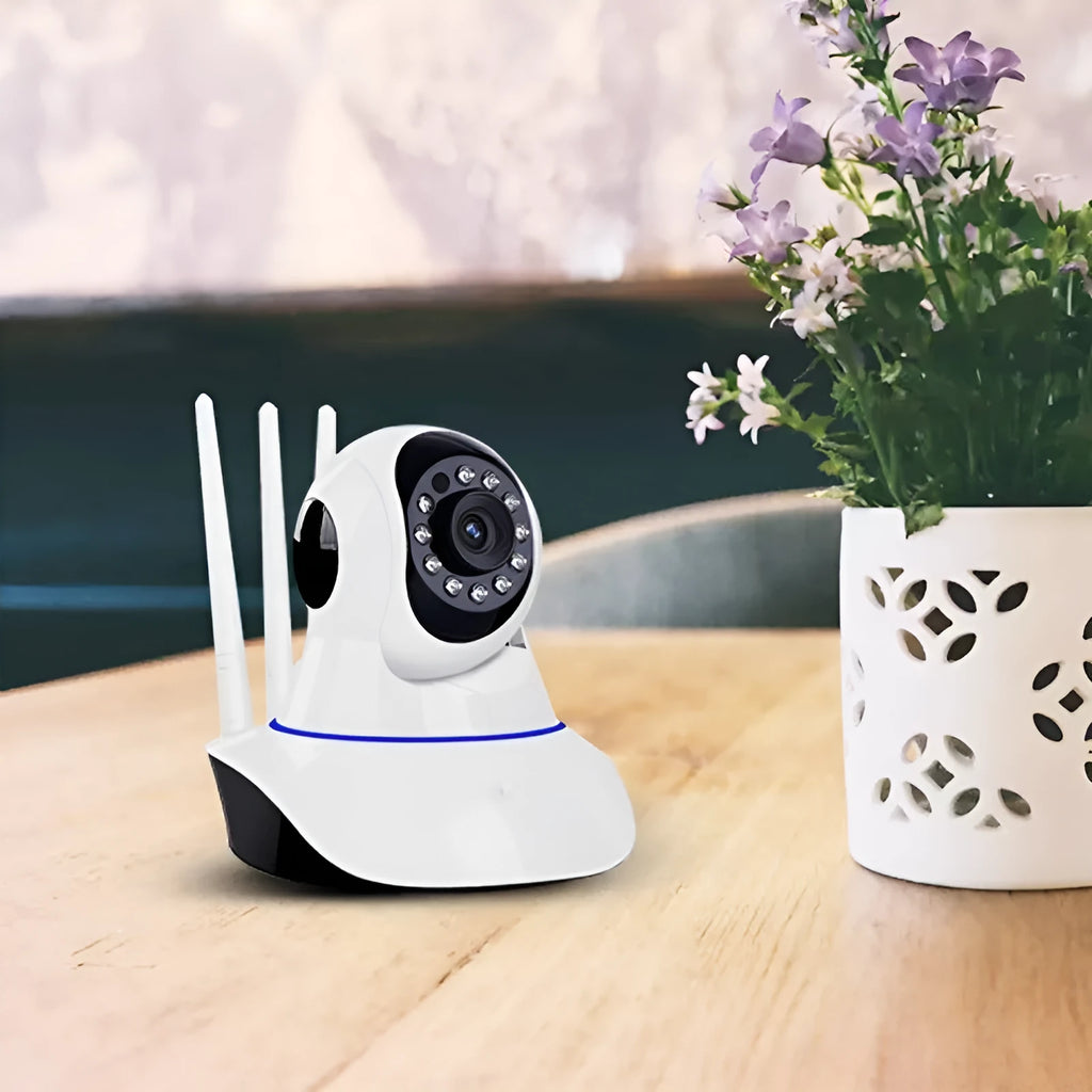 White dome wireless HD night vision surveillance camera with 3.6mm lens