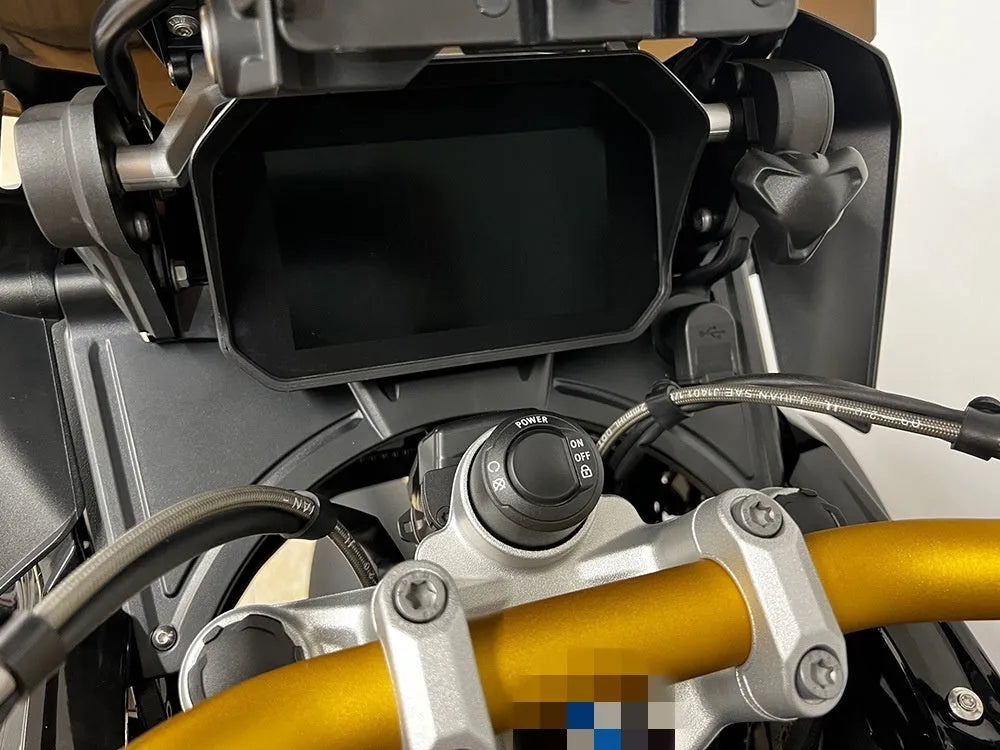 Black cockpit motorcycle bodywork fairing for BMW R1250GS and R1200GS LC Adventure models