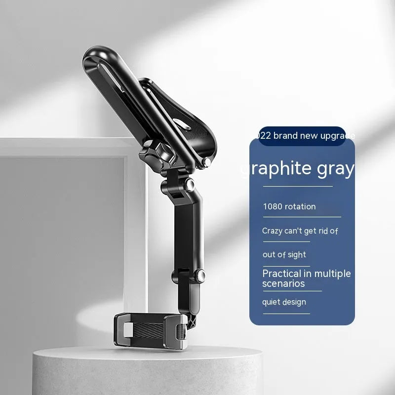 Car air vent mobile phone bracket with clip mechanism in grey and green colour options