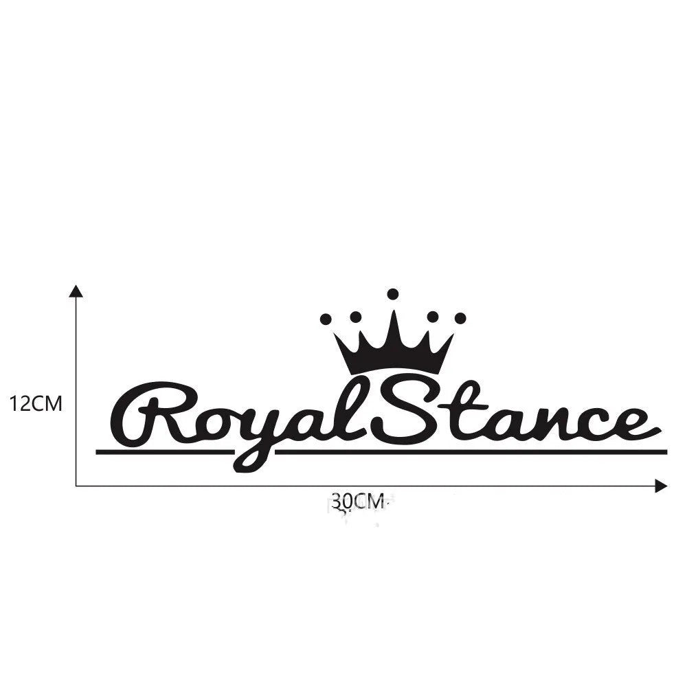Crown design car sticker with reflective colourful vinyl on vehicle door