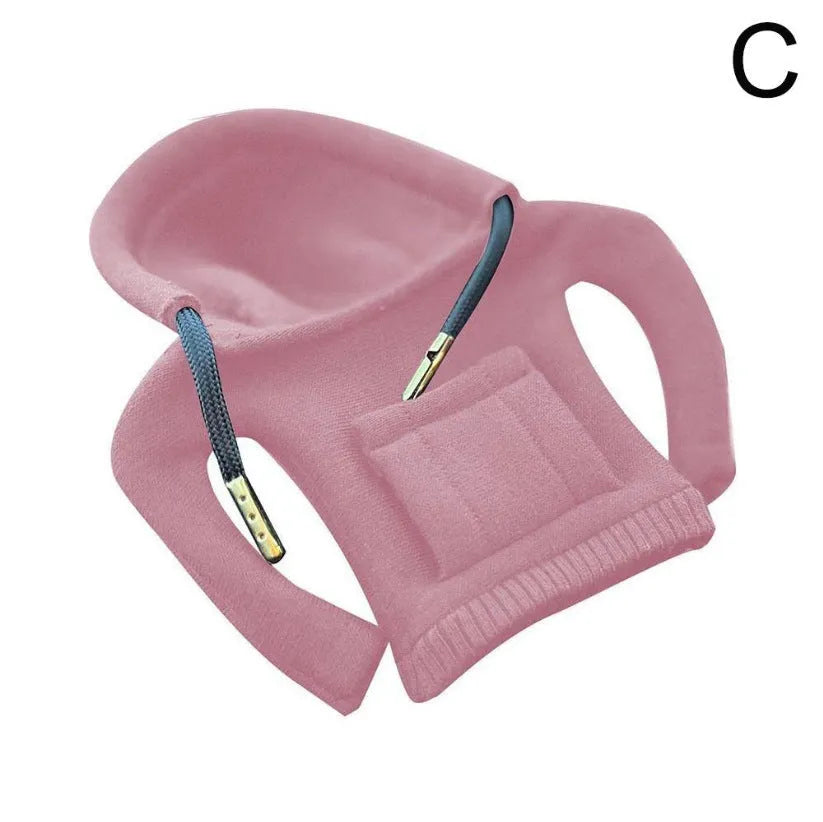Cloth gear shift knob cover in assorted colours, shown with dimensions of 13 cm by 8 cm.