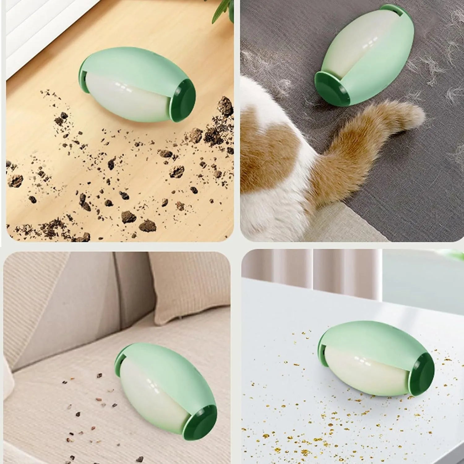 Washable reusable gel lint roller ball for removing pet hair from clothes and furniture