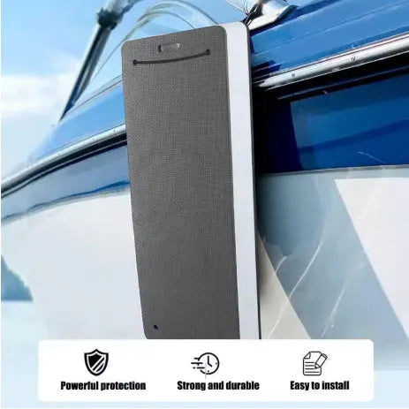 Thickened blue EVA foam marine bumper fender for boat hull protection against collisions.
