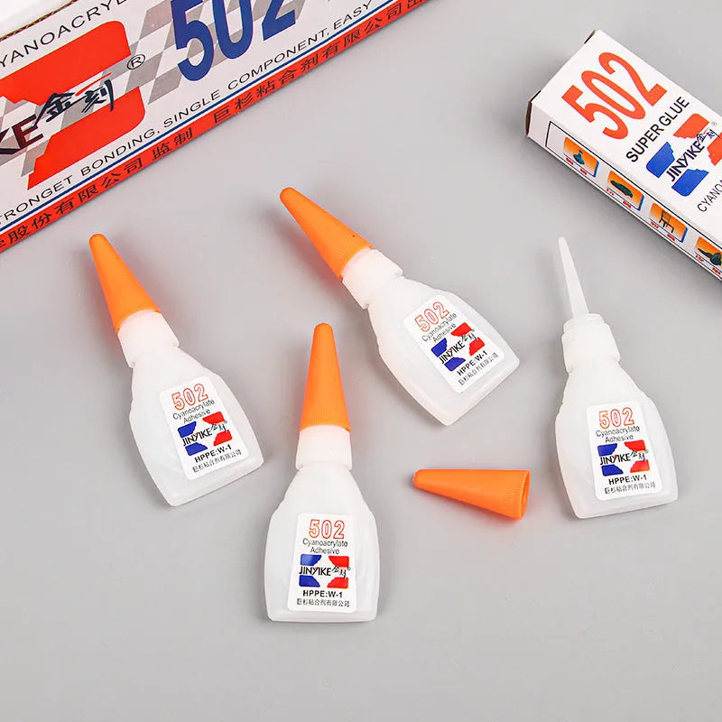 Shoe repair glue tube with adhesive patches for leather trainers and sneakers