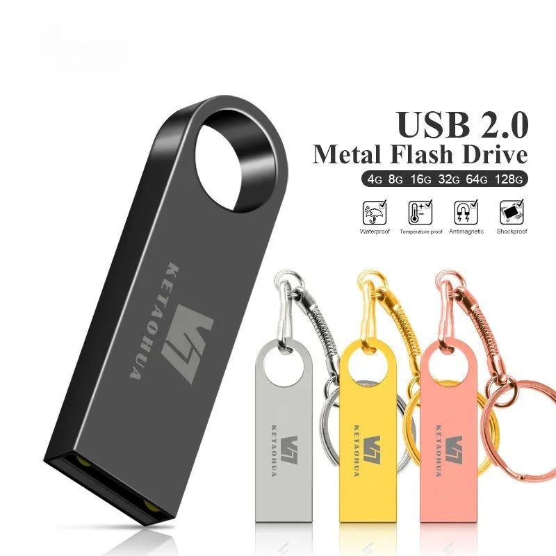 Metal car-shaped USB flash drive with waterproof shell and high-speed storage