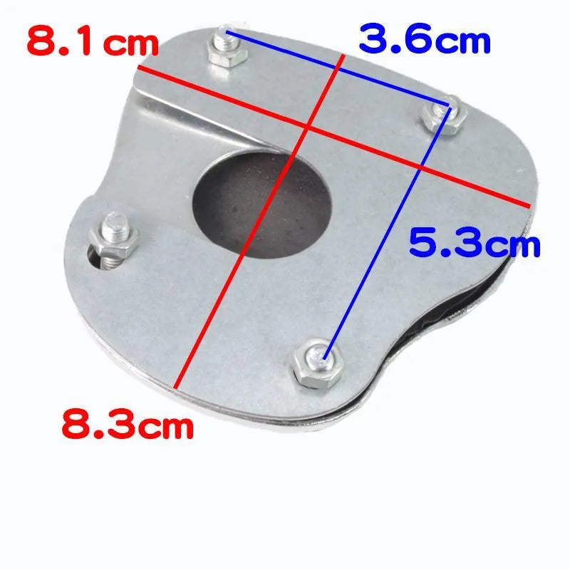 Metal motorcycle brake pedal skid plate footplate accessory