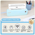 Ailixiong P40 portable thermal printer in Tiffany blue or white colours
