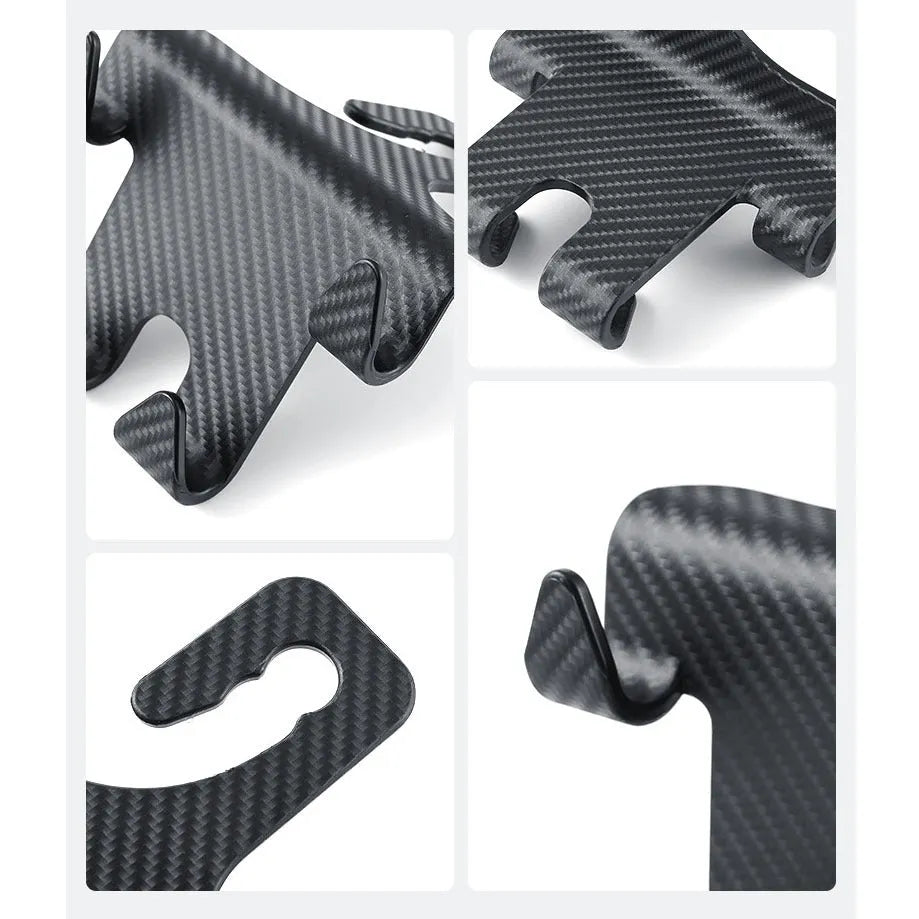 Energy Car black multifunction hook and mobile phone bracket for rear seat storage