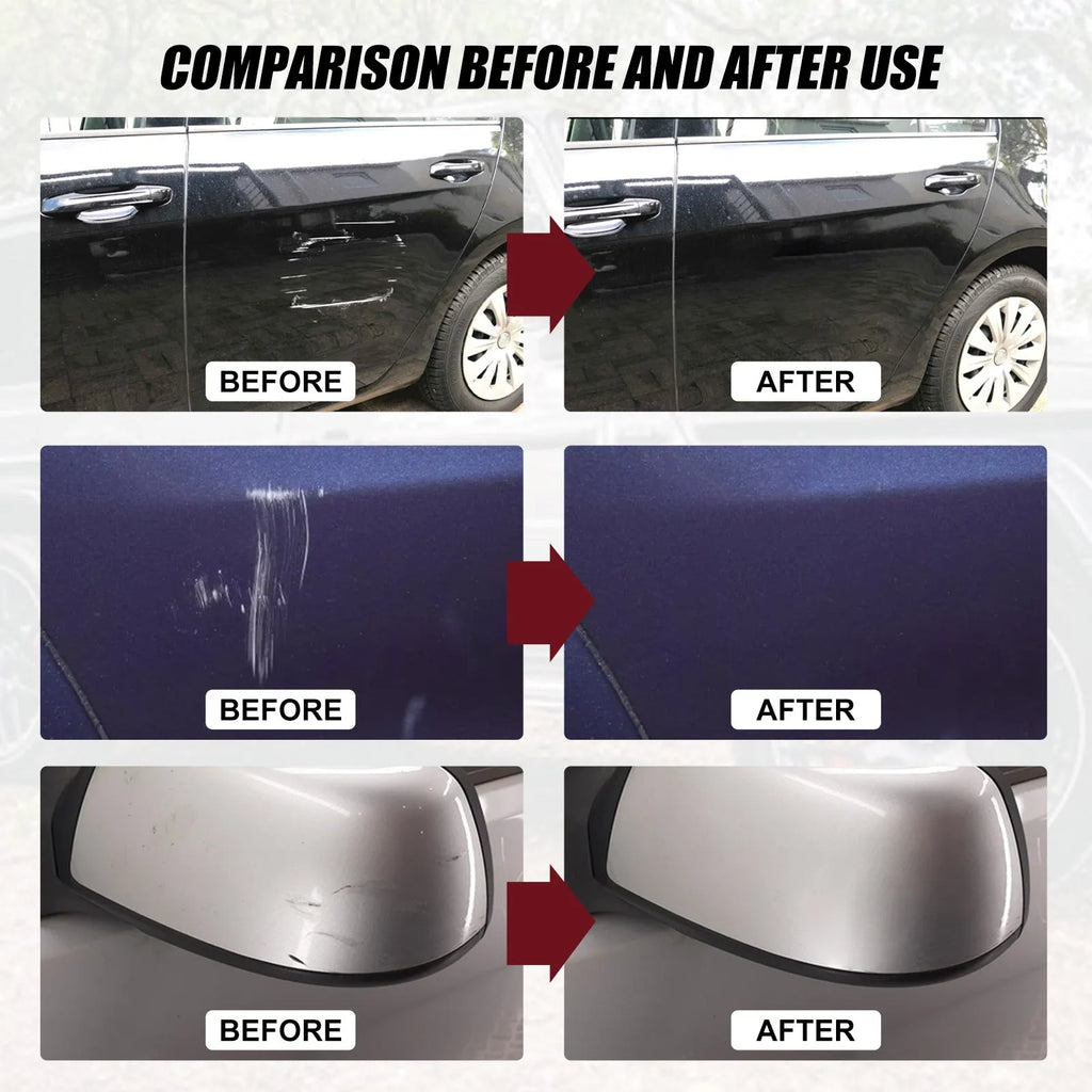60ml black car scratch repair wax with applicator pad for paint maintenance