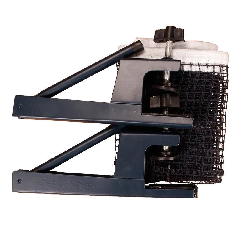 Universal table tennis posts with large clip mechanism for indoor open grid table tennis tables