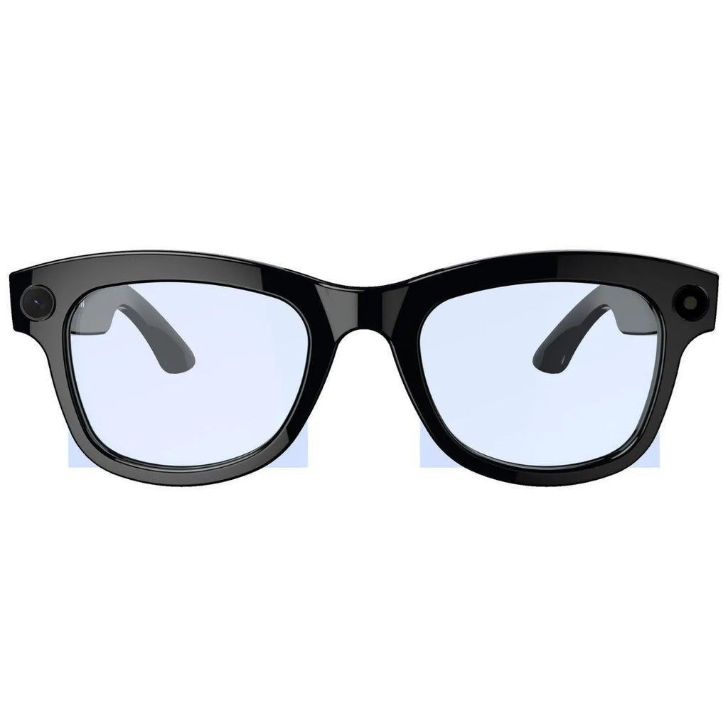 M01 HD camera AI translation smart video glasses with black lens option showing wearable design