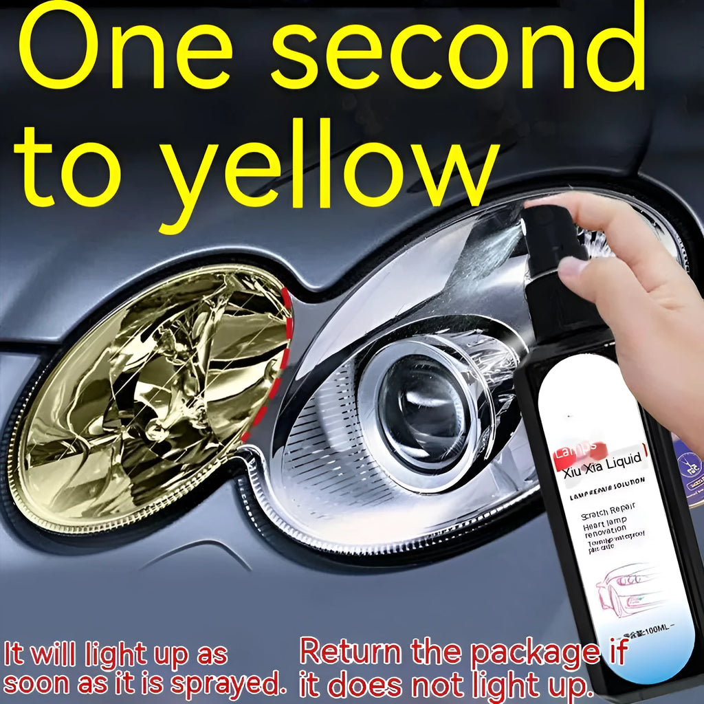 100 ml bottle of car headlight restoration liquid for cloudy lens repair treatment