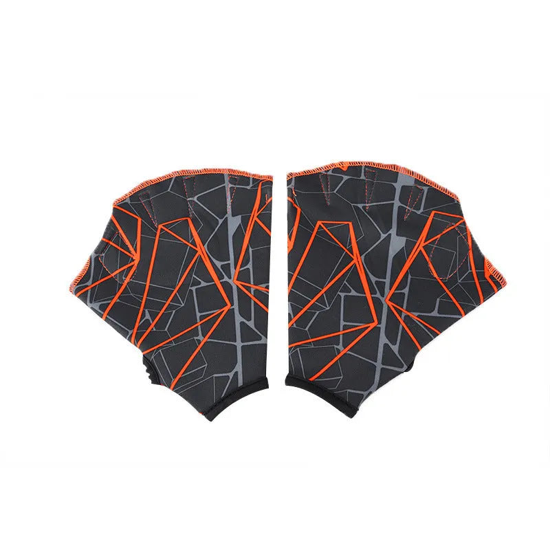 Duck feet webbed swimming gloves in multiple colour prints and sizes