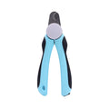 Blue heavy-duty dog nail clippers with safety guard for trimming large breed thick nails