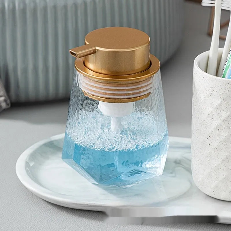 ABS plastic foam pump dispenser for facial cleanser in four colour options
