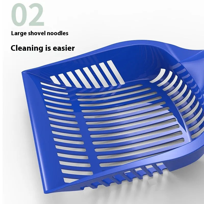 PP plastic cat litter scoop in red, yellow, or blue colours in small or medium sizes