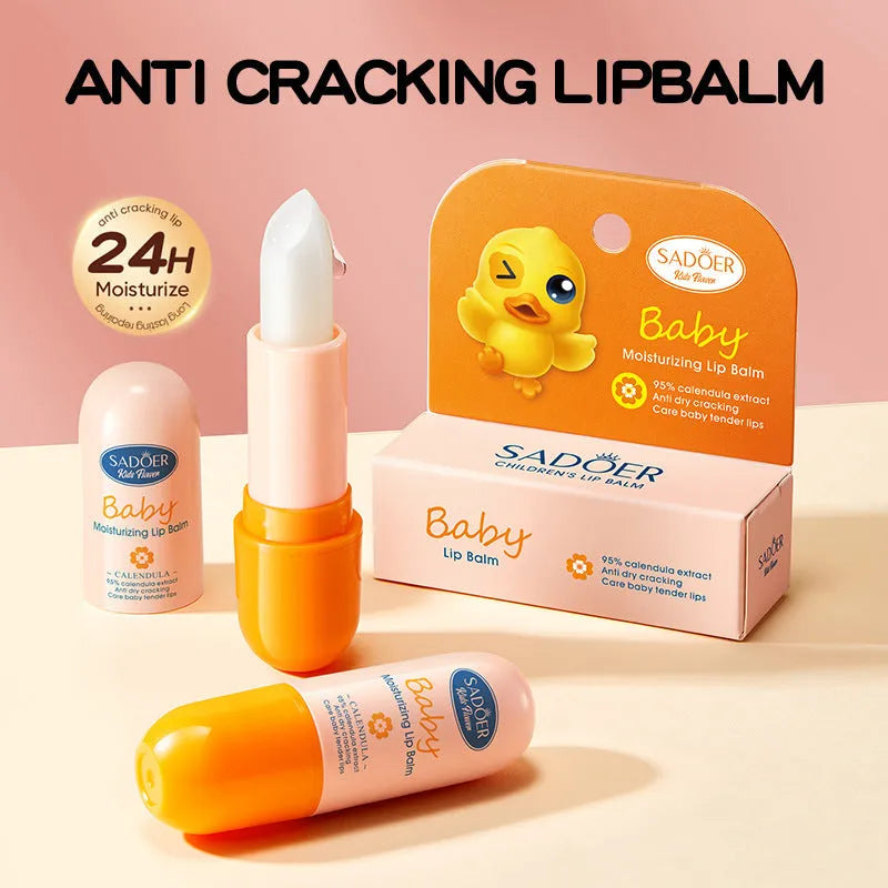 Twist-up anti-chap moisturising lipstick tube in various scent options.