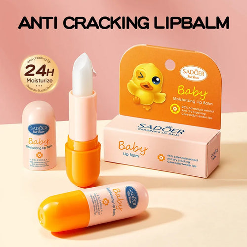 Twist-up anti-chap moisturising lipstick tube in various scent options.