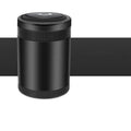 Automatic induction car ashtray with sensor lid in grey, black, red, and blue colours.