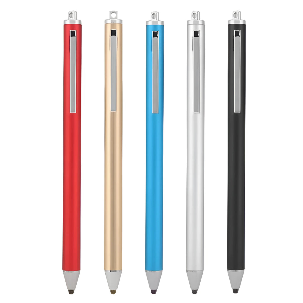 Metal housing digital stylus with fine head for touchscreen drawing without charging