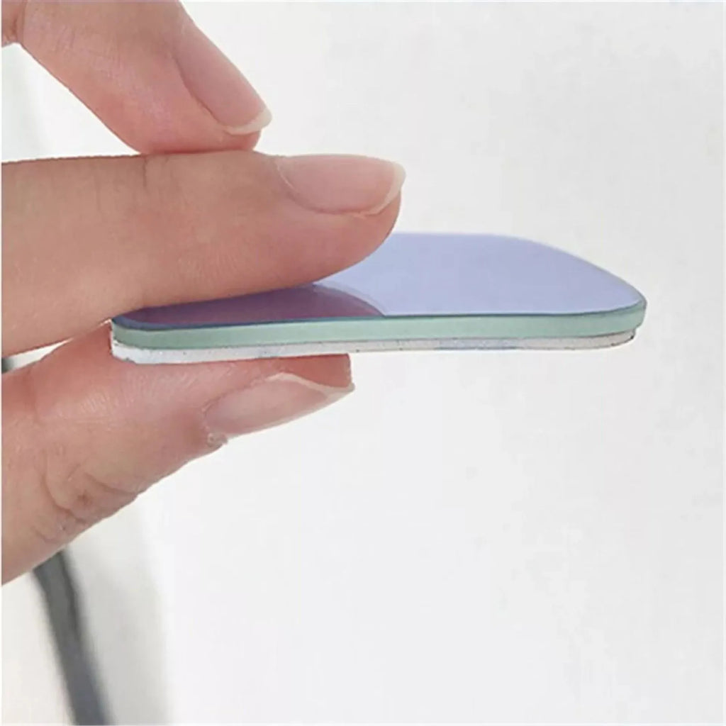 Car blind spot mirror with 360-degree adjustable angles and no-edge glass construction
