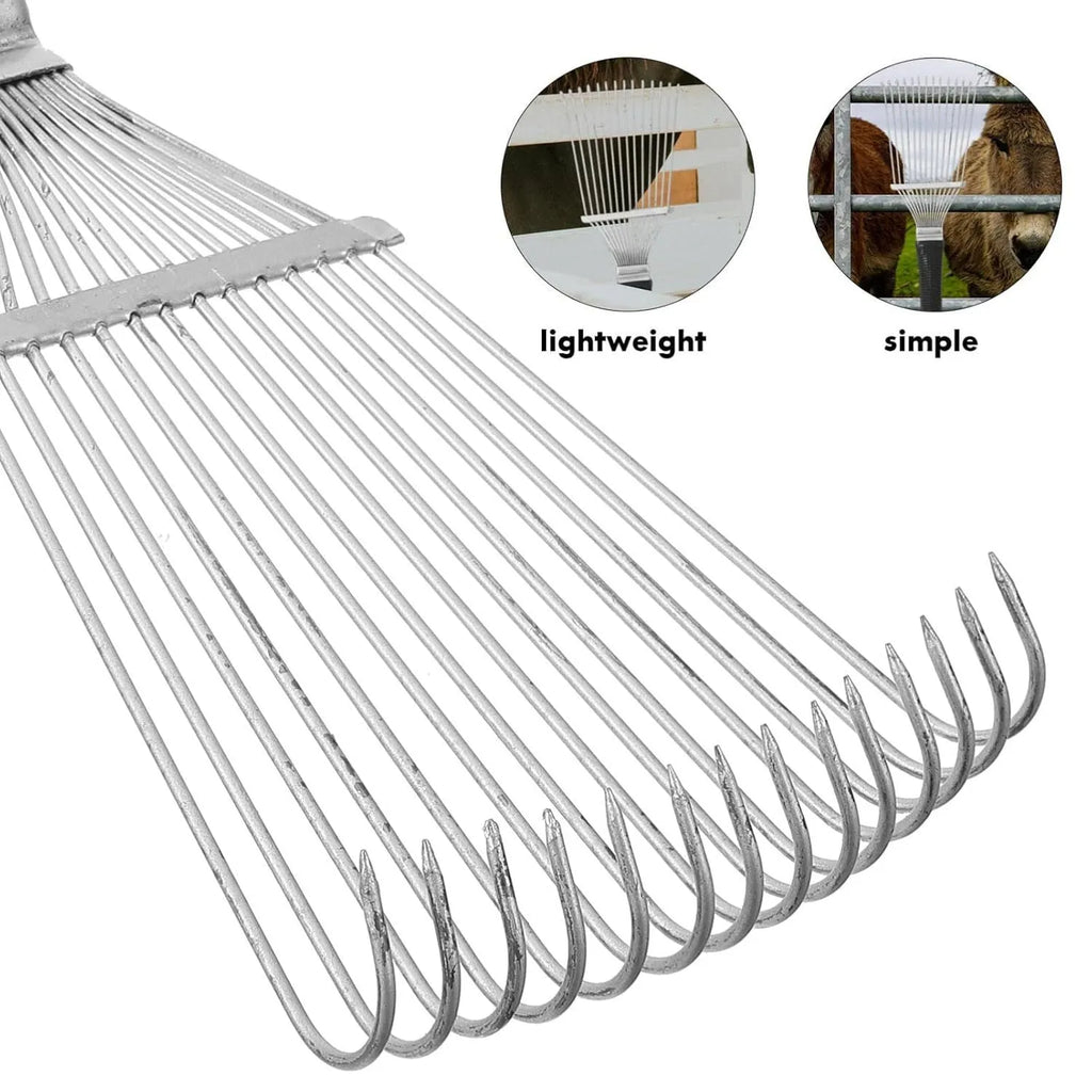 Stainless steel pet dematting brush rake comb for grooming horses and dogs