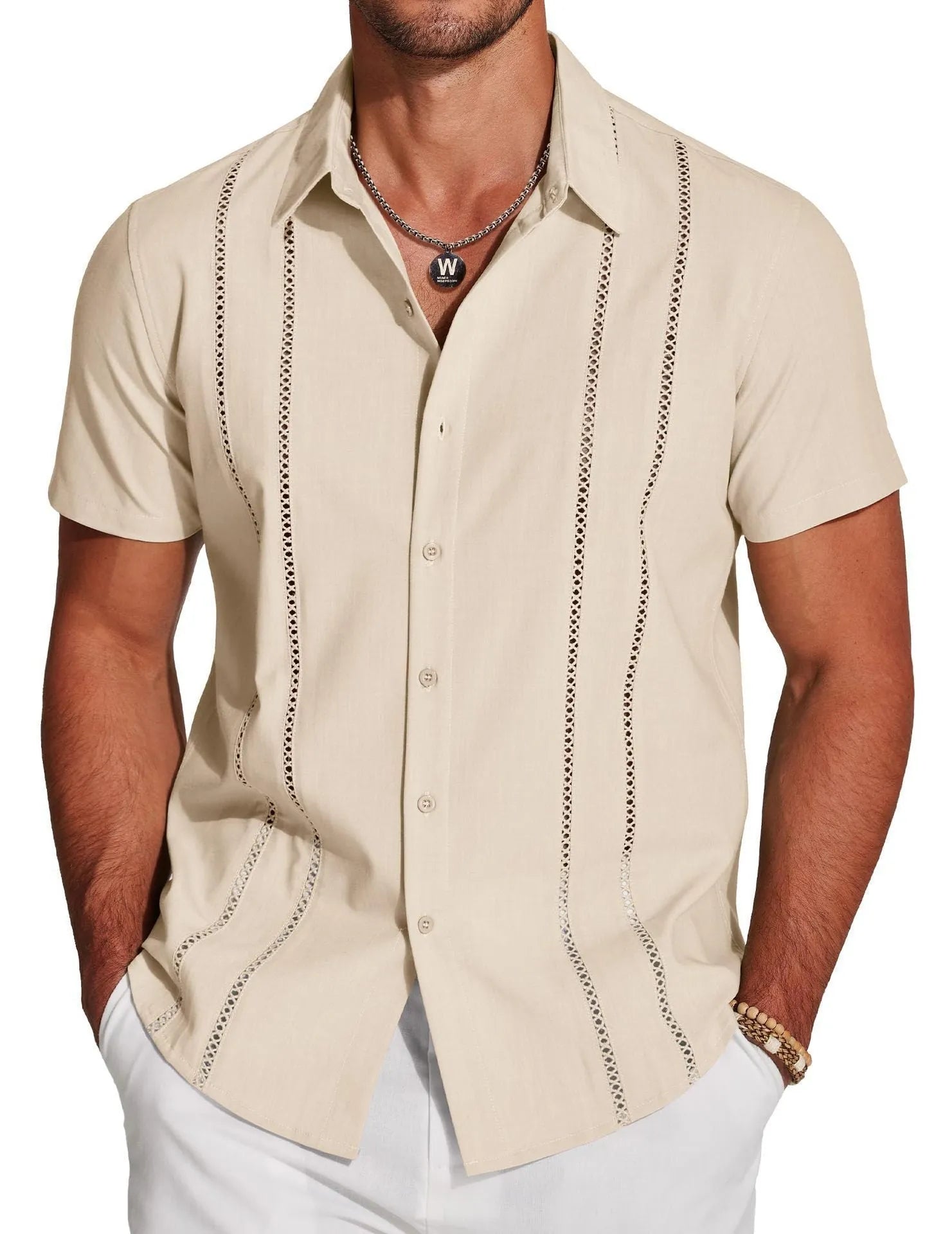 Men's slim fit Hawaiian short sleeve shirt with vibrant digital print and polyester fabric in sizes S to 6XL