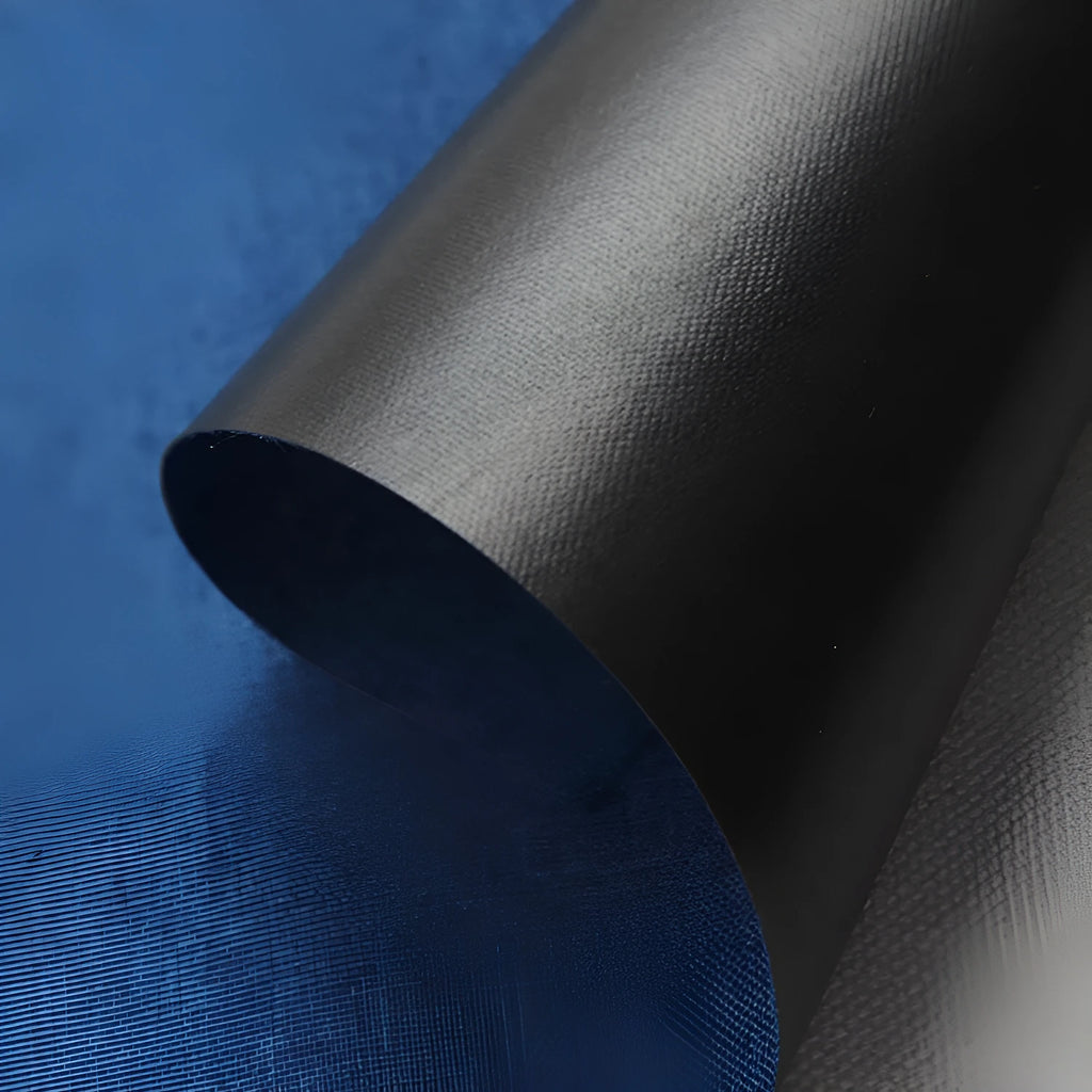 Polyester ant cloth fabric in black, blue, or green for luggage and furniture covers.