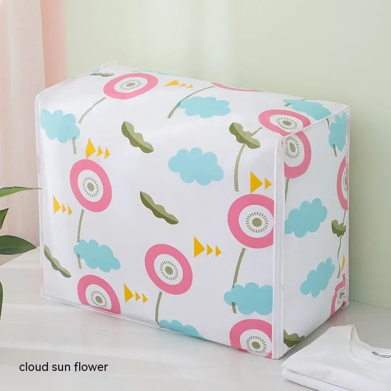 PEVA dust-proof quilt storage bag in small medium large sizes for bedroom clothing and quilt storage
