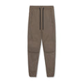 Men's grey quick-dry running pants with ankle-tied cuffs for fitness workouts