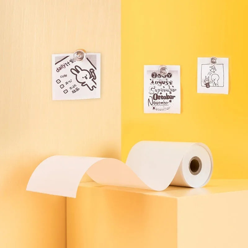 Three rolls of 57mm width thermal paper for small printers in open box