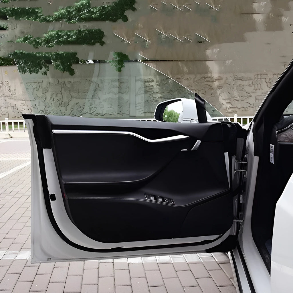Carbon fibre protective film for Tesla Model S car door control areas