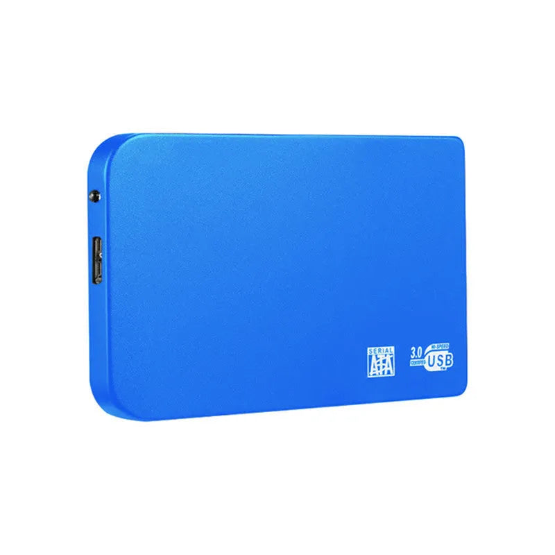 USB 3.0 solid state mobile hard disk with metal shell in black, blue, red, and silver colour options