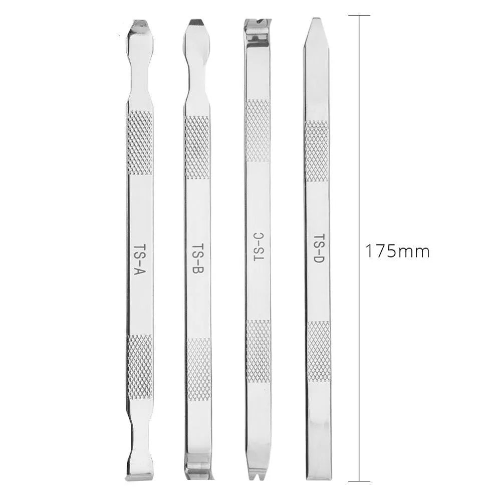 General model mobile phone repair fixture with adjustable clamps and silicone pads for rear glass removal.