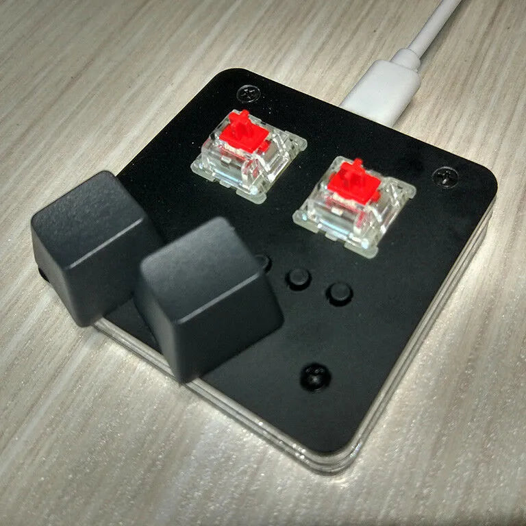 Mini USB keyboard with touch panel in black colour showing multimedia function keys