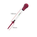 Glass battery electrolyte hydrometer with suction bulb for automotive testing