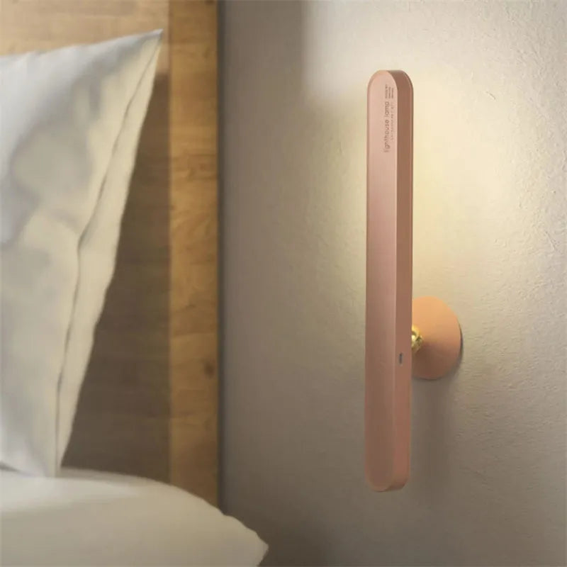 Geometric desk lamp with wireless magnetic wall function and touch controls